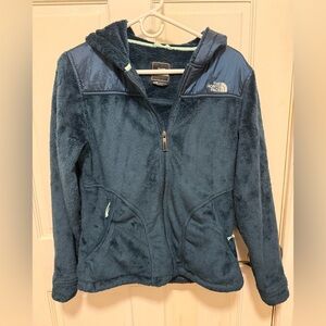 The North Face women’s silken raschel fleece Jacket - teal green